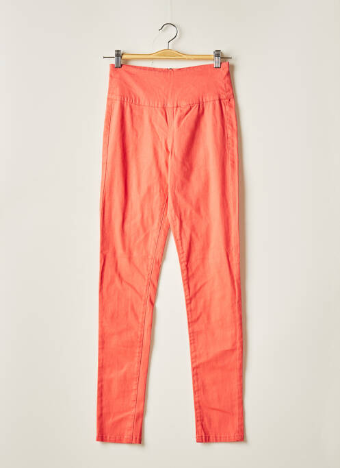 Pantalon slim roz PIECES femeie