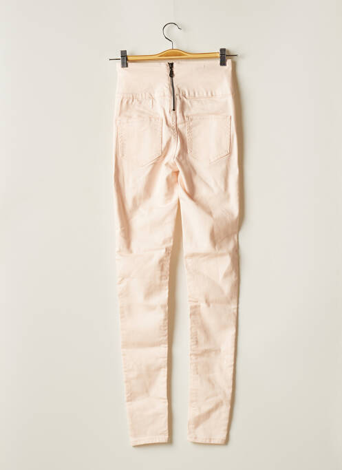 Pantalon slim roz PIECES femeie