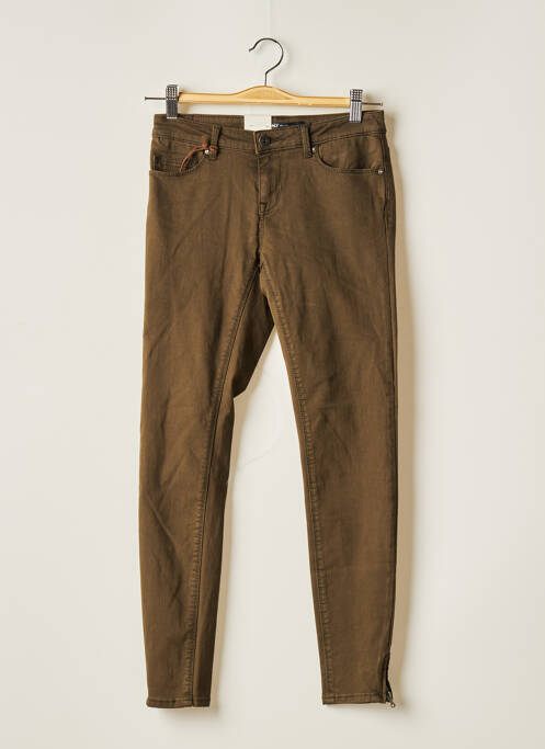 Pantalon slim verde ONLY femeie