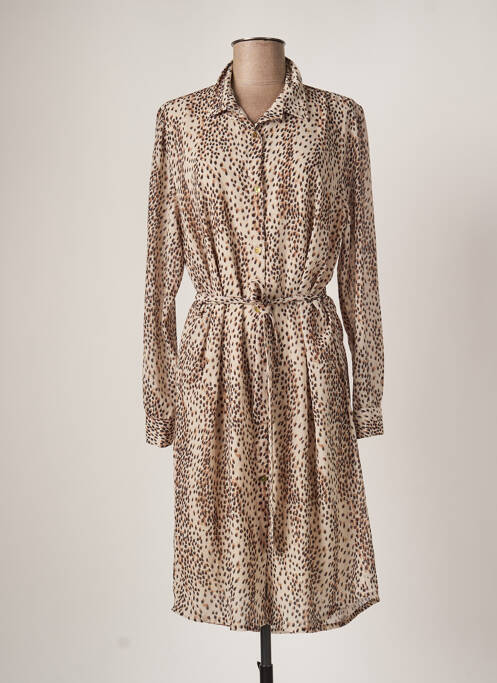 Rochie midi bej BELLITA femeie