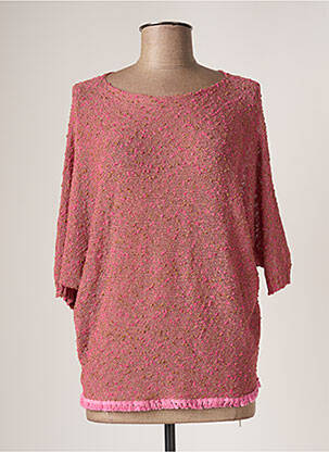 Pulover tunică roz BELLITA femeie