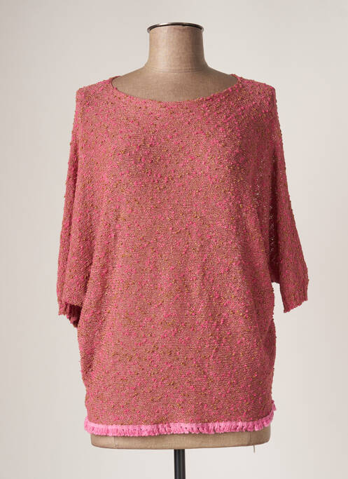 Pulover tunică roz BELLITA femeie