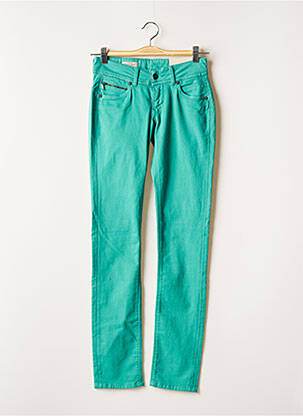 Pantalon slim verde PEPE JEANS femeie