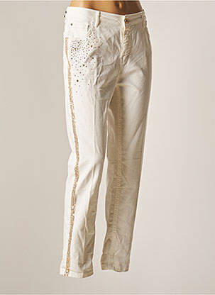 Pantalon slim alb KOCCA femeie