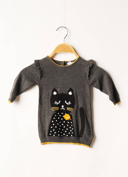 Rochie midi gri ABSORBA fată