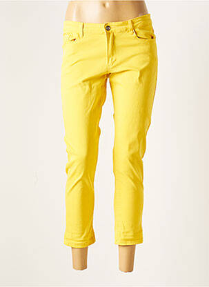 Pantalon trei sferturi galben CHATTAWAK femeie