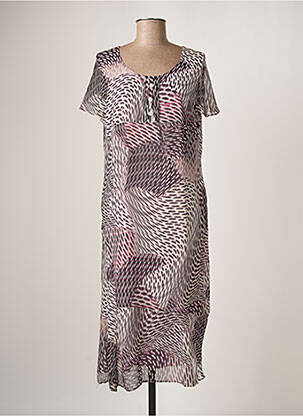 Rochie midi roz GUY DUBOUIS femeie