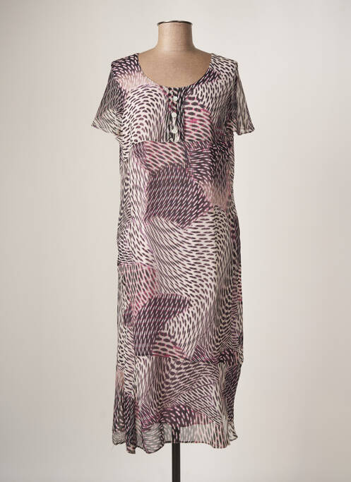 Rochie midi roz GUY DUBOUIS femeie