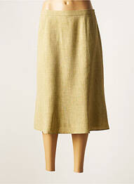 Fustă scurtă croială dreaptă verde FRANCE RIVOIRE femme