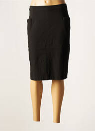 Fustă midi elasticitate negru TRICOTS SAINT LUC femme