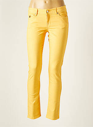 Pantalon slim galben LOIS femeie