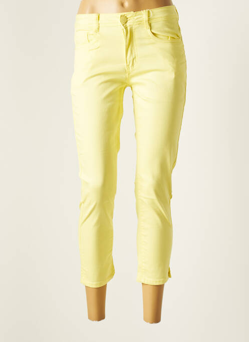 Pantalon trei sferturi galben GEVANA femeie