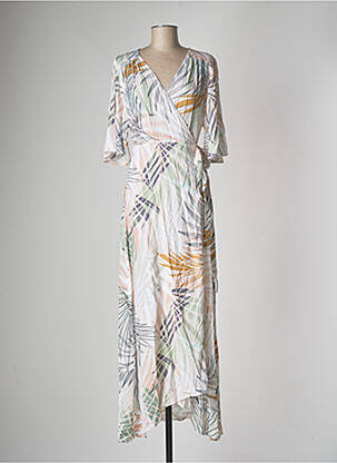 Rochie lungă alb MOLLY BRACKEN femeie