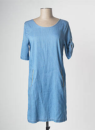 Rochie scurtă mâneci scurte mâneci scurte albastru VILA femeie