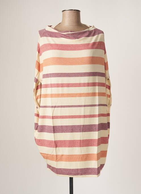 Tunică mâneci scurte bej 077 femeie