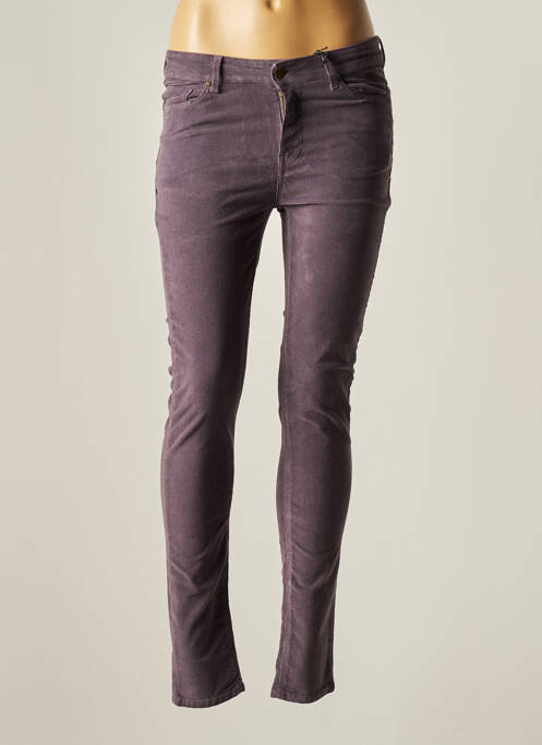 Pantalon slim violet VOTRE NOM femeie