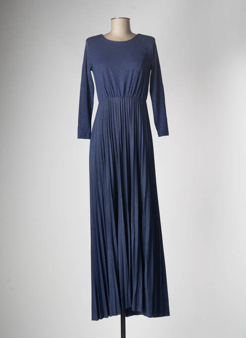 Rochie lungă albastru CARLA MONTANARINI femeie