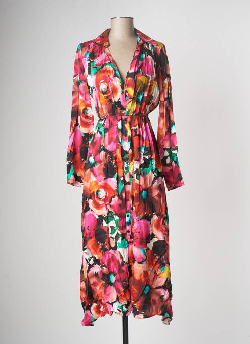 Rochie lungă roz ANGELA DAVIS femeie