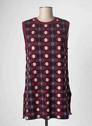 Pulover tunică roșu ANGELA DAVIS femeie