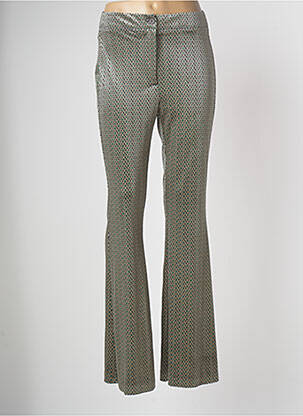 Pantalon evazat verde CARLA MONTANARINI femeie