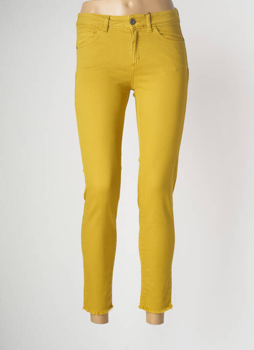 Pantalon slim galben CARACTERE femeie
