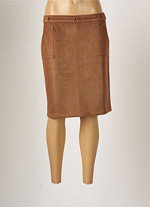 Fustă midi maro THALASSA femeie