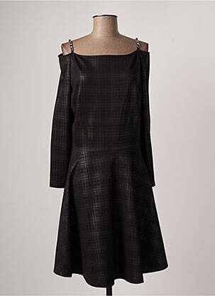 Rochie midi mâneci lungi mâneci lungi negru GUESS femeie
