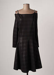Rochie midi mâneci lungi mâneci lungi negru GUESS femeie
