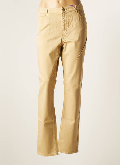 Pantalon slim bej KANOPE femeie