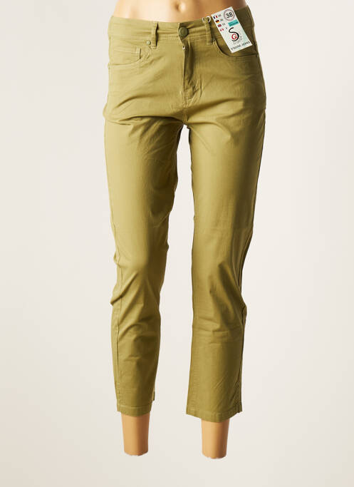 Pantalon 7/8 verde S.QUISE femeie
