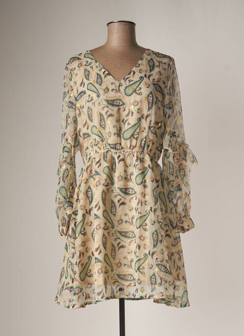 Rochie midi bej LES TROPEZIENNES PAR M.BELARBI femeie