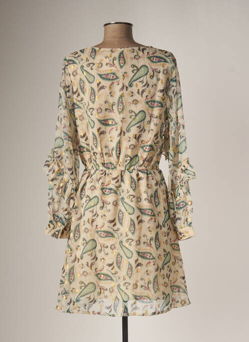 Rochie midi bej LES TROPEZIENNES PAR M.BELARBI femeie