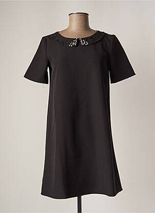 Rochie scurtă mâneci scurte mâneci scurte negru TEDDY SMITH femeie