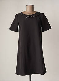 Rochie scurtă mâneci scurte mâneci scurte negru TEDDY SMITH femeie