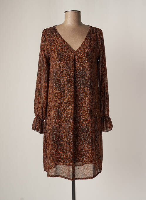 Rochie midi maro LOLA ESPELETA femeie