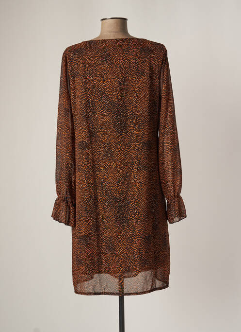 Rochie midi maro LOLA ESPELETA femeie