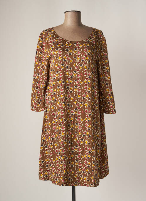 Rochie midi maro LOLA ESPELETA femeie