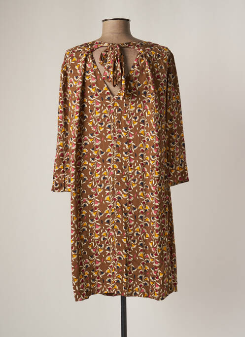 Rochie midi maro LOLA ESPELETA femeie