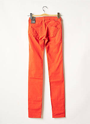 Pantalon slim elasticitate portocalie TEDDY SMITH fată
