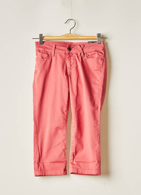 Pantalon trei sferturi roz TEDDY SMITH fată