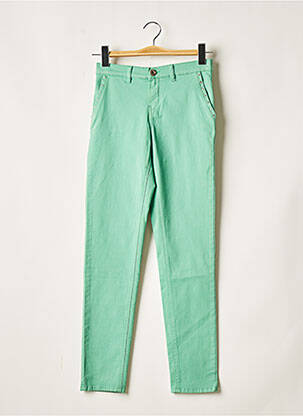 Pantalon slim țesătură poplin mărime normală verde LOLA ESPELETA femeie
