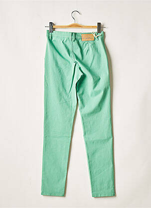 Pantalon slim țesătură poplin mărime normală verde LOLA ESPELETA femeie