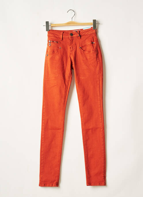 Blugi cu croială slim maro FREEMAN T.PORTER femeie