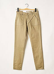 Pantalon slim elasticitate mărime normală verde F.A.M. femme