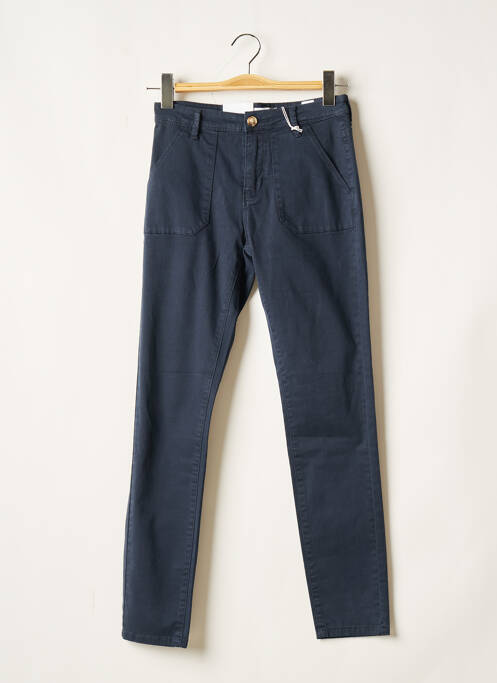 Pantalon slim albastru F.A.M. femeie