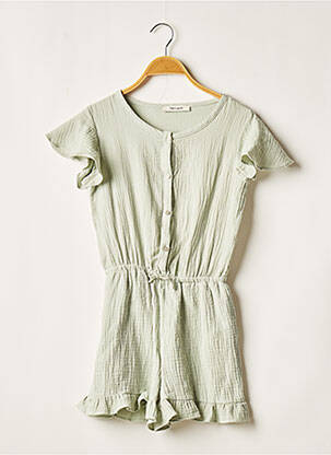 Salopetă scurtă verde TEDDY SMITH fată