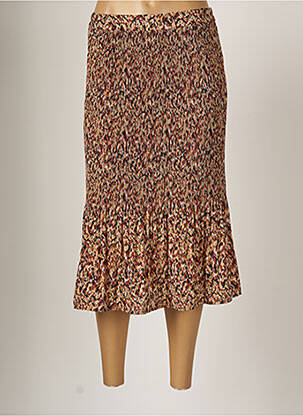 Fustă midi maro VERO MODA femeie