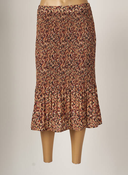 Fustă midi maro VERO MODA femeie