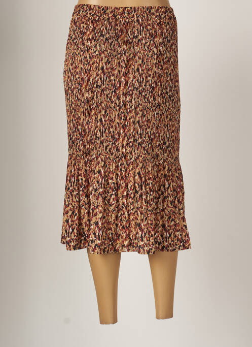 Fustă midi maro VERO MODA femeie