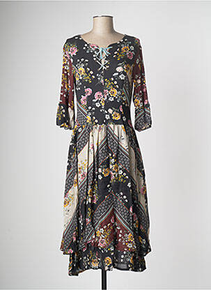 Rochie midi negru PAUL BRIAL femeie